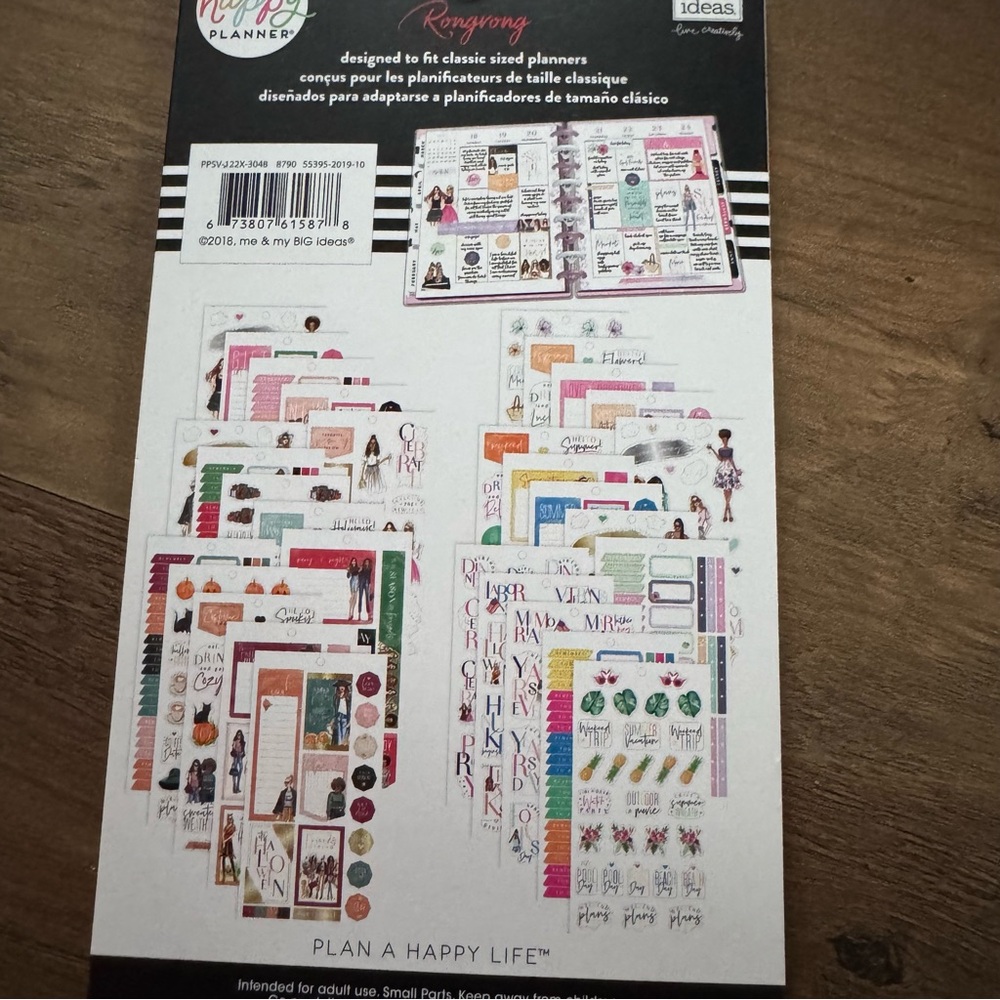 RongRong seasonal happy planner sticker book - Picture 3 of 3